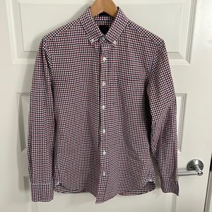J. Crew Men’s Long Sleeve Button Down Gingham Check Shirt